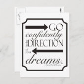 Carte Postale Aller en toute confiance (Devant / Derrière)