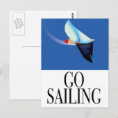 Carte Postale Aller faire de la voile (Devant / Derrière)