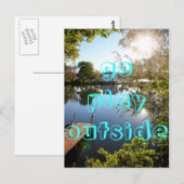 Carte Postale aller jouer dehors (Devant / Derrière)