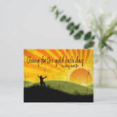 Carte Postale "Aller pour l'or" Motivation Affirmation (Debout devant)