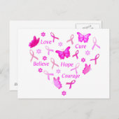 Carte Postale Aller rose (Devant / Derrière)