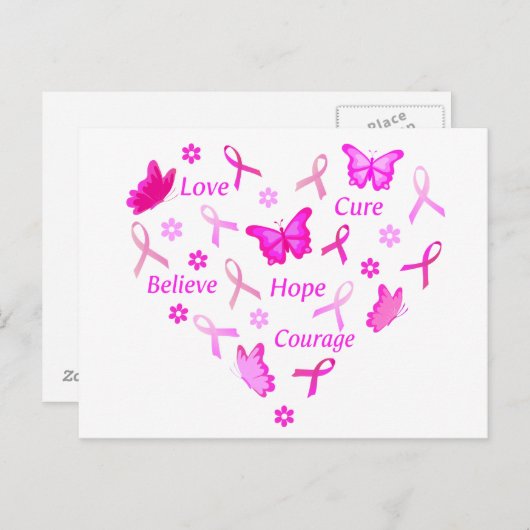 Carte Postale Aller rose (Devant / Derrière)