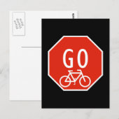 Carte Postale Aller Vélo (Devant / Derrière)