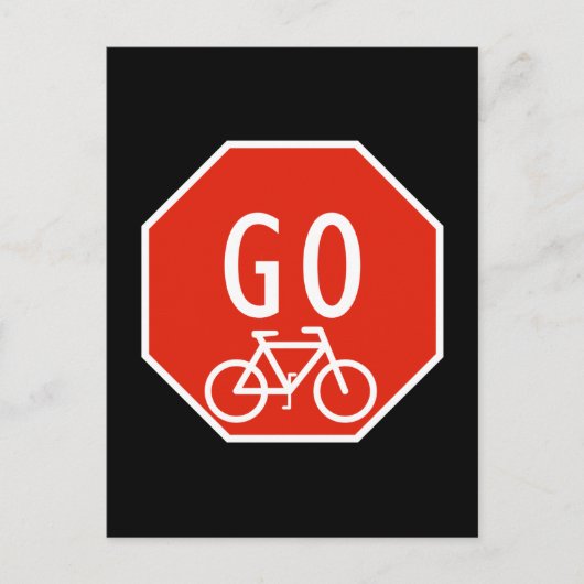 Carte Postale Aller Vélo (Devant)