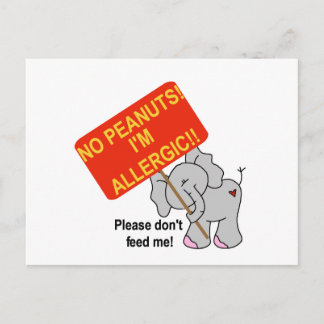 Carte Postale Allergie des arachides