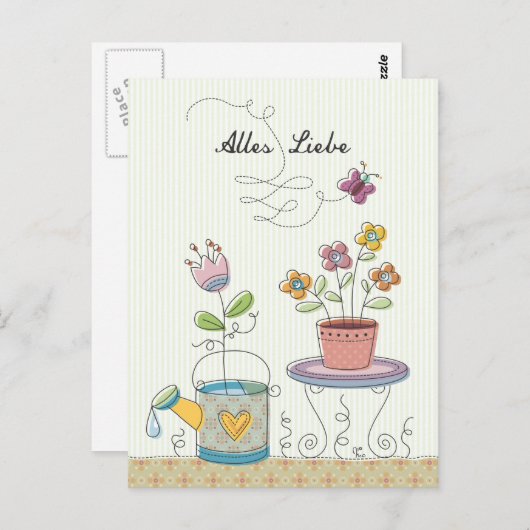 Carte Postale Alles Liebe (Devant / Derrière)