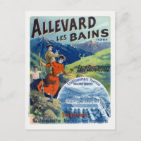 Allevard les Bains France Poster vintage 1894