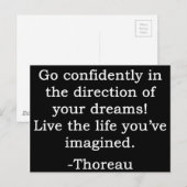 Carte Postale Allez avec confiance et vivez (Devant / Derrière)