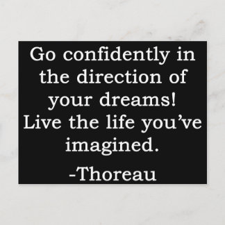 Carte Postale Allez avec confiance et vivez