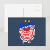 Carte Postale Allez la France (Devant / Derrière)