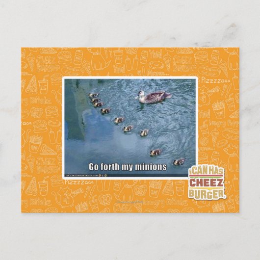 Carte Postale Allez, mes minions (Devant)