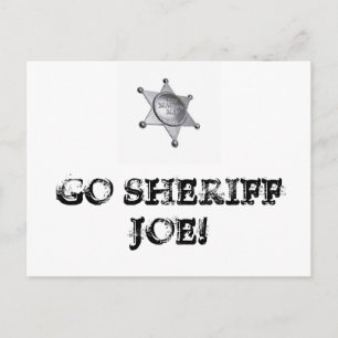 Carte Postale Allez Sheriff Joe !