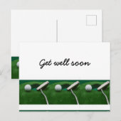 Carte Postale Allez-y bientôt pour golfer (Devant / Derrière)