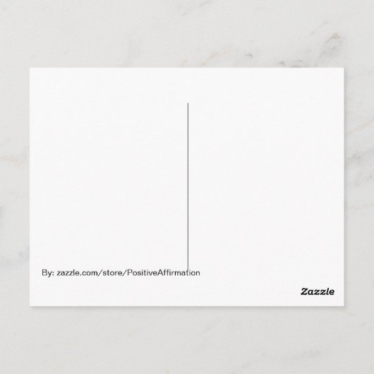 Carte Postale Allez-y. Souriez-vous devant le miroir (Dos)