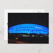Carte Postale Allianz Arena de nuit, Munich (Devant / Derrière)