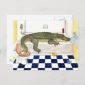 Carte Postale Alligator (Devant / Derrière)