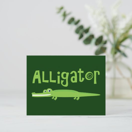 Carte Postale Alligator (Debout devant)