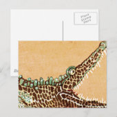 Carte Postale Alligator (Devant / Derrière)