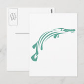 Carte Postale Alligator Gar Fish (Devant / Derrière)