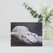 Carte Postale Alligator Louisiana White (Debout devant)