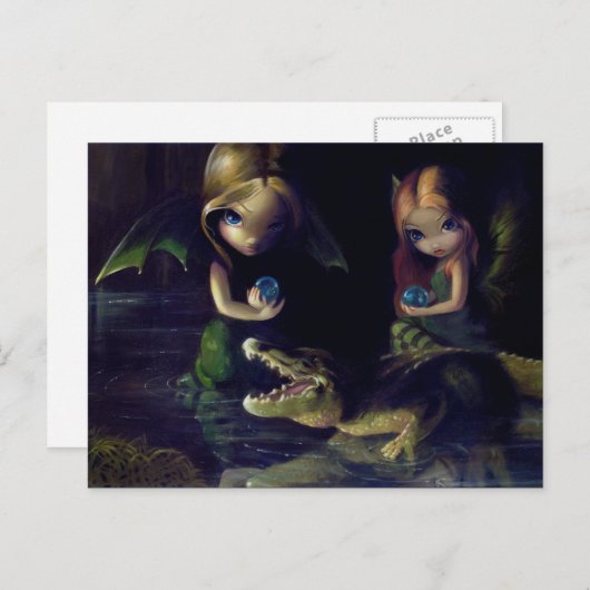 Carte postale "Alligator Magic" (Devant / Derrière)