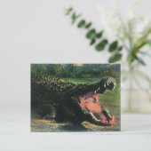 Carte postale Alligator mangeur d'hommes affamés (Debout devant)