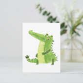 Carte Postale Alligator mignon (Debout devant)