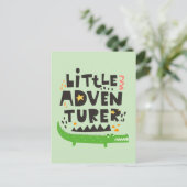 Carte Postale Alligator petit aventurier (Debout devant)