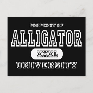 Carte Postale Alligator University Dark