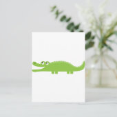 Carte Postale Alligator vert (Debout devant)