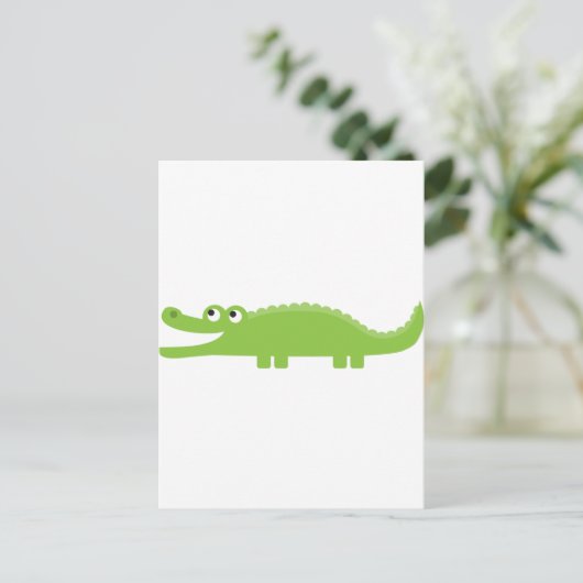 Carte Postale Alligator vert (Debout devant)