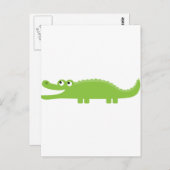 Carte Postale Alligator vert (Devant / Derrière)