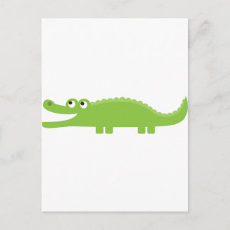Carte Postale Alligator vert