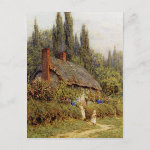 Carte Postale Allingham West Horsley Surrey Enfants Sur Un Chemi