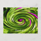 Carte Postale Allium Abstrait (Devant)