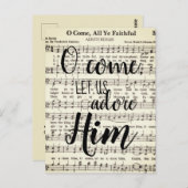 Carte Postale Allons, Adorons-Le. (Devant / Derrière)