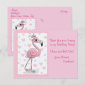 Carte Postale Allons aux flamants (Devant / Derrière)