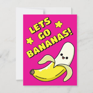 Carte Postale Allons Bananes !