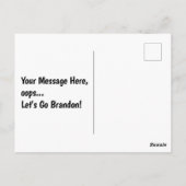 CARTE POSTALE ALLONS BRANDON. (Dos)