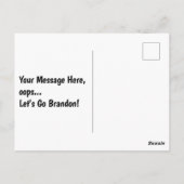 CARTE POSTALE ALLONS BRANDON. (Dos)