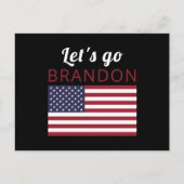 Carte Postale Allons Brandon, American Flag (Devant)