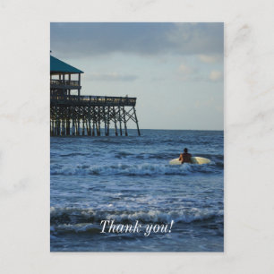 Carte Postale Allons Faire du Surf