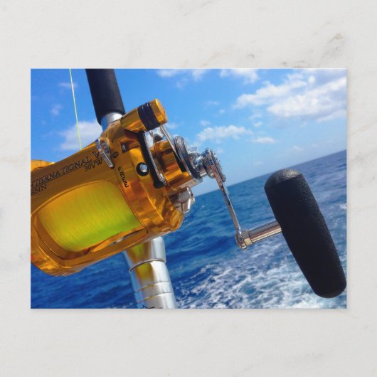 Carte Postale Allons pêcher (Devant)