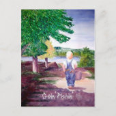 Carte postale - Allons pêcher (Devant)