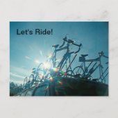 Carte postale - Allons rouler (Vélos) (Devant)