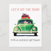 Carte Postale allons sur la route pour une escapade unique (Devant)