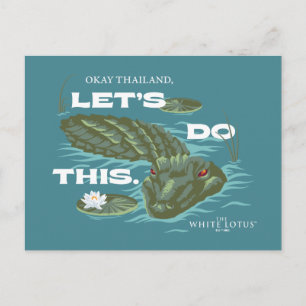Carte Postale "Allons-y" Alligator - The White Lotus