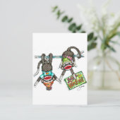 Carte Postale Allons-y - Sock Monkeys (Debout devant)