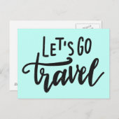 Carte Postale Allons-y Voyage (Devant / Derrière)