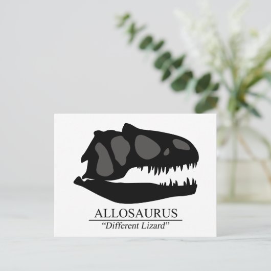 Carte Postale Allosaurus (Debout devant)